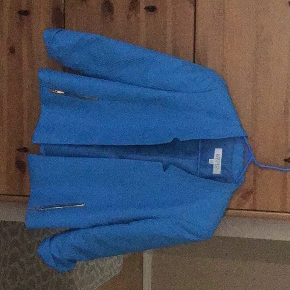 Kasper Royal Blue Jacket w/pockets and cuffed sleeves
